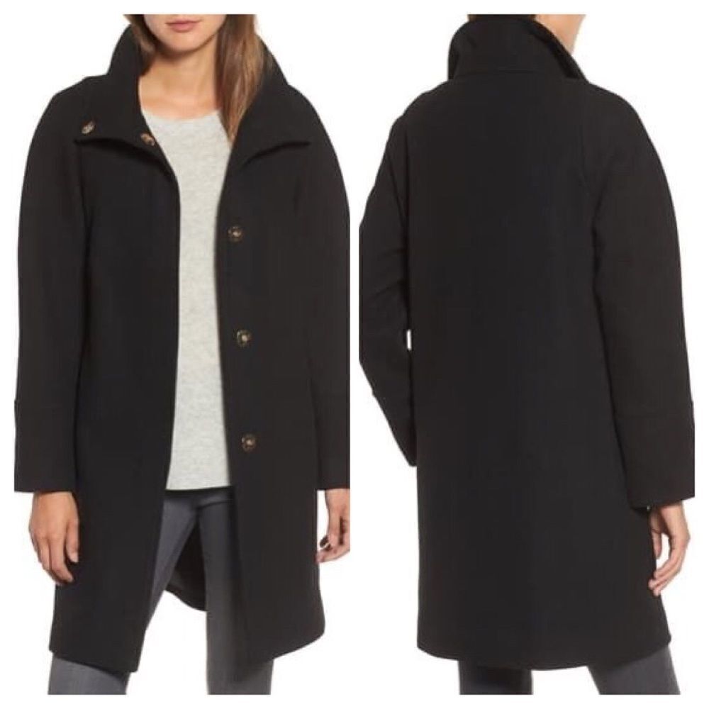 Eliza J Wool Blend Topper Coat Size Small